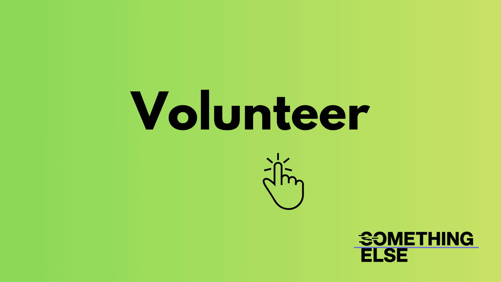 Volunteer with SomethingElse